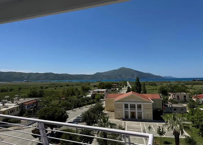 Mountain Meets Sea-Spectacular View In Orikum Apartment